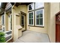 Outdoor patio area with stone accents, offering a private outdoor space at 5836 S Vivian Way, Littleton, CO 80127