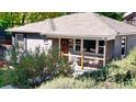 Cute gray house with updated landscaping, viewed from above at 3061 S Grant St, Englewood, CO 80113