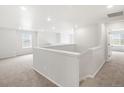 Bright loft area featuring neutral walls, carpeting, and ample natural light at 17424 E 90Th Pl, Commerce City, CO 80022