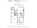Spacious first floor plan featuring a kitchen, dining room, great room, and tandem two-bay garage at 11261 Moonshimmer St, Littleton, CO 80125
