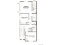 Second floor plan with primary bedroom, ensuite bath, two additional bedrooms, bathroom and laundry at 6668 N Nepal Ct, Aurora, CO 80019