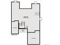 Floor plan depicting the unfinished lower level, providing ample space for future customization at 2537 Lupton Ln, Lafayette, CO 80026