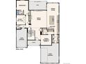 Floor plan of the home's main level, which includes the kitchen, dining room, and great room at 2537 Lupton Ln, Lafayette, CO 80026