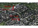 Aerial shot of a residential community near Boulder Country Club golf course at 7309 Windsor Dr, Boulder, CO 80301
