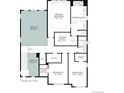 Detailed floor plan showcasing the layout of the second floor in a new build home at 6304 Las Conchas Pt, Parker, CO 80134