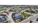 Aerial view of the community showcasing the well-maintained homes and surrounding green spaces at 10016 Hough Pt, Parker, CO 80134