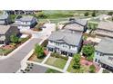 Attractive home with a manicured front yard and inviting porch in a well-planned neighborhood at 10016 Hough Pt, Parker, CO 80134