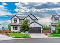Beautiful two-story home with a two-car garage, landscaped yard, and a charming fence at 638 W 175Th Ave, Broomfield, CO 80023
