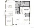 Second floor plan featuring primary bedroom, three additional bedrooms, loft, laundry and two baths at 4575 Thistle Dr, Brighton, CO 80601