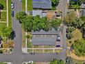 An aerial view shows the home's location in a residential neighborhood with mature trees and well-maintained streets at 2955 N Gilpin St, Denver, CO 80205