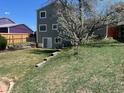 Large backyard with healthy, green lawn and privacy fence is perfect for entertaining at 3961 S Uravan St, Aurora, CO 80013
