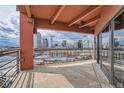 Spacious balcony offering breathtaking panoramic views of the Denver skyline at 100 Park W Ave # 1606, Denver, CO 80205