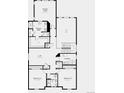 Upstairs floorplan featuring a primary suite, loft, two bedrooms, two baths and laundry room at 13358 Blue Amber Ct, Parker, CO 80134