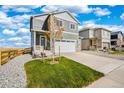 Charming two-story home with landscaped front yard and a two-car garage at 17949 Dandy Brush Ln, Parker, CO 80134