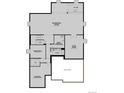 Basement floor plan featuring a recreation room, flex room, bedroom, bathroom, and unfinished storage and utility spaces at 4722 Twelve Oaks Way, Castle Rock, CO 80104