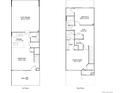 Detailed floor plan showcasing the layout of both floors, including room dimensions and their placements at 16741 E Irwin Ave, Centennial, CO 80016