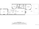Detailed floor plan showcasing the layout of the home with the bedroom, kitchen, dining, and living room spaces at 10000 E Yale Ave # 58, Denver, CO 80231