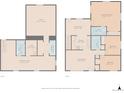 Detailed floor plan showcasing the layout of the home's two floors, including room dimensions and overall structure at 5541 E 65Th Ave, Commerce City, CO 80022