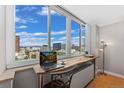 Built-in work station with city views, perfect for remote work at 1196 N Grant St # 710, Denver, CO 80203