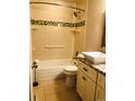 Updated bathroom with ceramic tiling, vanity and marble sink at 2301 E Fremont Ave # W02, Centennial, CO 80122