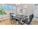 Modern dining room with stylish lighting and unique decor at 82 Oneida St, Denver, CO 80230