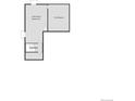 Floorplan showing an unfinished basement space with crawlspace at 3928 N Riviera Ct, Aurora, CO 80019