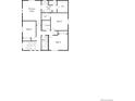 An overhead floor plan reveals the layout of the home's primary suite and additional bedrooms at 3928 N Riviera Ct, Aurora, CO 80019