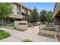 Modern condo with beautiful architecture and mature landscaping at 48 Galapago St, Denver, CO 80223