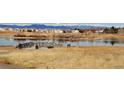 Picturesque community pond and snow capped mountain views at 2720 E 121St Pl, Thornton, CO 80241