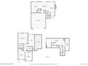 Floorplan illustrating layout of living room, kitchen, bedrooms, bathrooms, and garage dimensions at 8793 Cloverleaf Cir, Parker, CO 80134