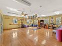 Bright, spacious studio featuring hardwood floors, ample natural light, and ceiling fans at 24170 Matterhorn Dr, Indian Hills, CO 80454