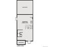 Lower level floor plan with unfinished space, future rough-in bath, and space for utilities and storage at 14105 Deertrack Ln, Parker, CO 80134