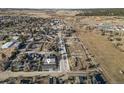 Aerial view showcases the project's location, future parking, and mixed-use development plans in a growing area at 653 S Main St, Elizabeth, CO 80107