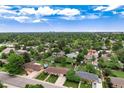 Neighborhood aerial view illustrating the home's location within a lush, green community at 6666 S Pennsylvania St, Centennial, CO 80121