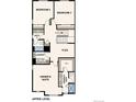 Upper level floor plan featuring owner's suite, laundry, two bedrooms, and a flex space at 14083 Deertrack Ln, Parker, CO 80134