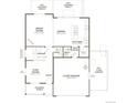 Detailed floor plan showcasing a spacious layout with a great room, dining area, and kitchen at 4456 Boone Cir, Brighton, CO 80601