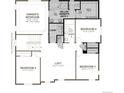 This floor plan has four bedrooms, two baths, a loft, and walk-in closets at 24910 E 42Nd Ave, Aurora, CO 80019