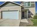 Charming two-story home featuring a two-car garage and inviting front entrance at 529 Beckwourth, Fort Lupton, CO 80621