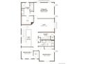Second floor plan with a primary bedroom, loft, laundry room, and two additional bedrooms at 170 Lark Sparrow Way, Bennett, CO 80102