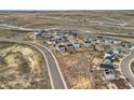 An aerial photograph that shows the road layout and location of a neighborhood at 4807 River Highlands Loop, Elizabeth, CO 80107