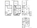 Detailed floor plan showcasing the layout of the lower, main, and upper levels with spacious rooms and functional design at 24207 E 53Rd Dr, Aurora, CO 80019