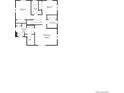 Second floor floorplan featuring three bedrooms, two bathrooms and a laundry room at 22073 E 38Th Pl, Aurora, CO 80019