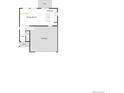 First floor floorplan featuring a garage, powder room, kitchen, great room and patio at 22073 E 38Th Pl, Aurora, CO 80019