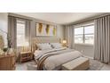 Spacious bedroom with large windows and a cozy atmosphere at 18359 Field Mint Pt, Parker, CO 80134