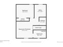 Basement layout showing bedroom, office, utilities, laundry, and bathroom at 405 Cypress St, Broomfield, CO 80020