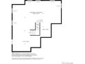 Unfinished basement floorplan dimensions at 5883 Presidio Pkwy, Parker, CO 80134