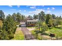 Lovely two-story home features a front-facing deck, garage, and fenced yard at 1151 Buttercup Rd, Elizabeth, CO 80107