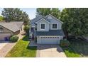 Two-story home with a well-manicured lawn and an attached two-car garage at 3755 Shefield Dr, Broomfield, CO 80020