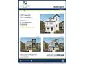 Albright floor plan showcasing multiple elevations for a two-story home with a two-car garage at 46537 Avery Ln, Bennett, CO 80102