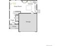 Open concept first floor plan featuring a great room, kitchen, powder room, foyer and 2-car garage at 1164 Sugarloaf Ln, Erie, CO 80516